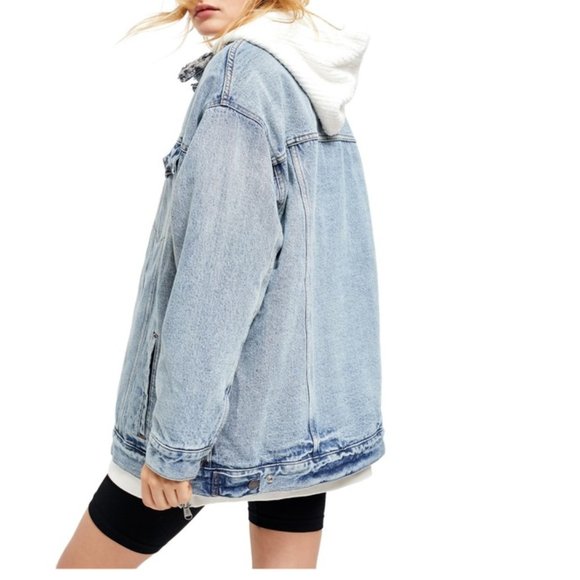 Free People Wild Ones Sherpa Trucker Jacket. - Picture 3 of 5